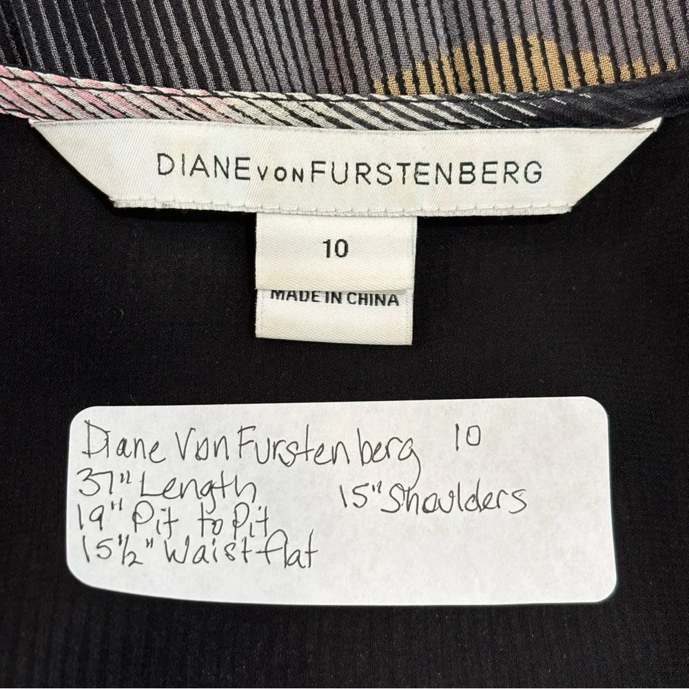 DVF Silk Lizbeth Dress Size 10